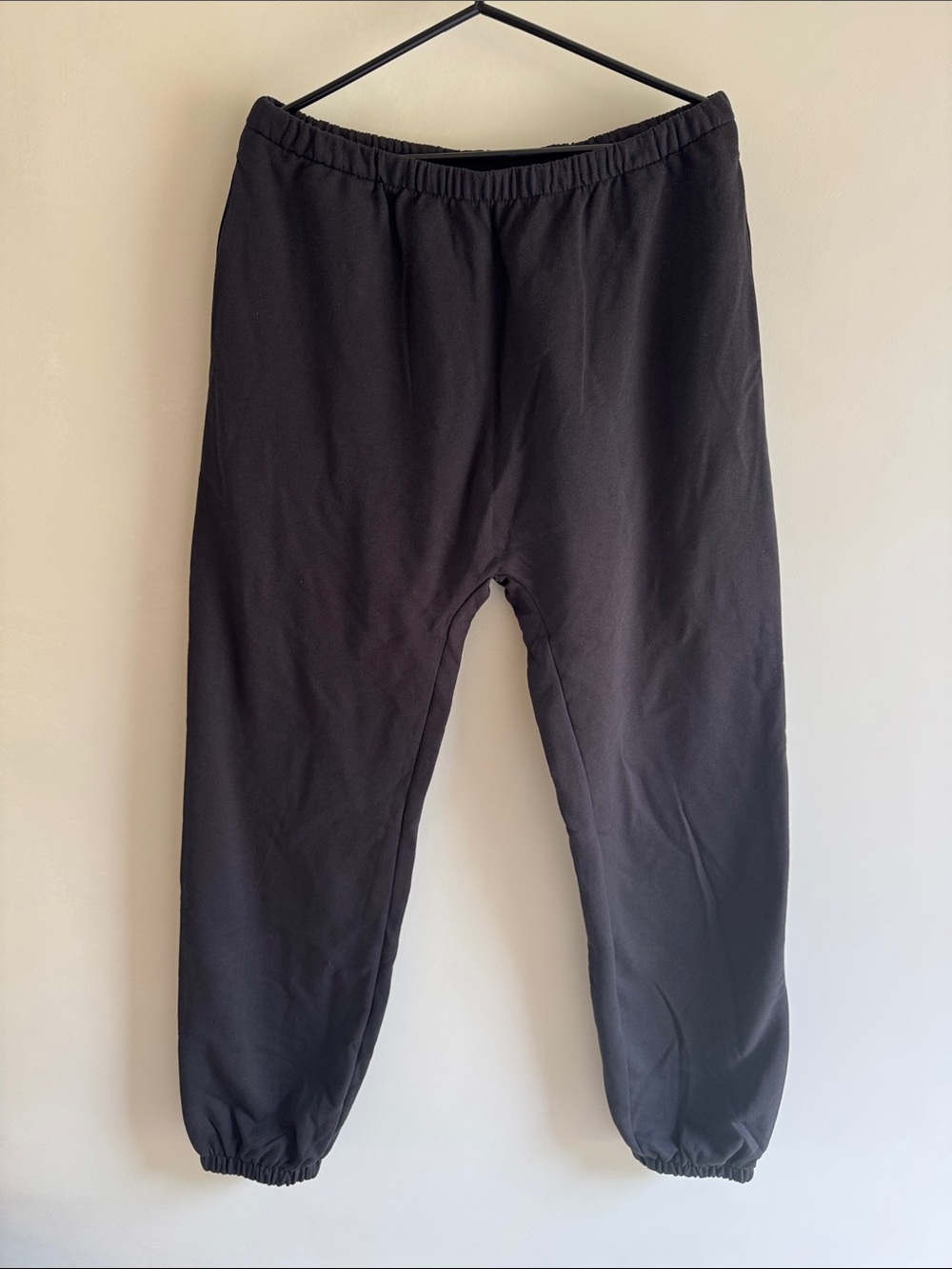 nwot yeezy yzy black drawstring sweats size 2 oversized sweatpants